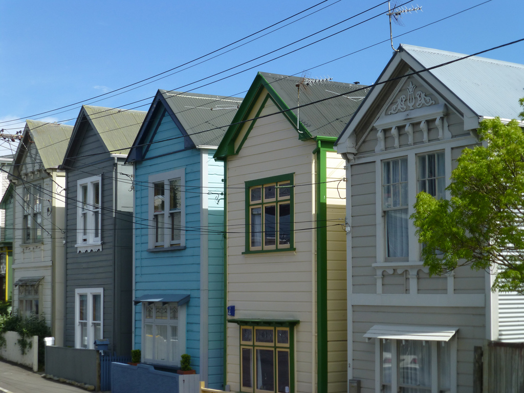 Colonial weatherboard cottages, Mount Victoria